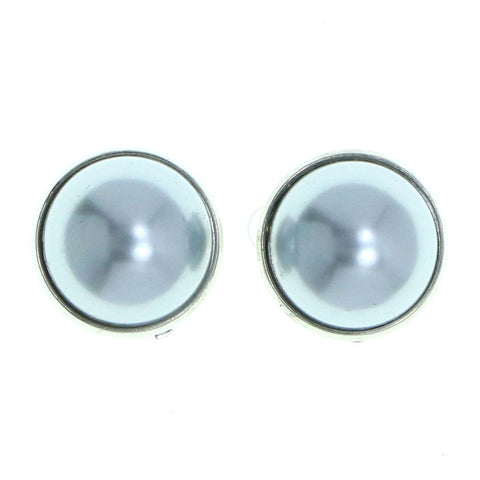 Mi Amore Clip-On-Earrings Silver-Tone/Gray