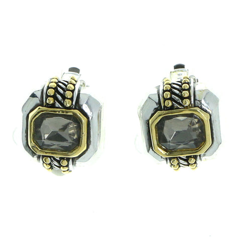 Mi Amore Clip-On-Earrings Silver-Tone/Gold-Tone