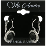 Mi Amore Dangle-Earrings Silver-Tone/Black