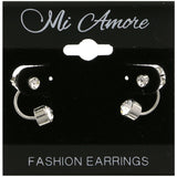 Mi Amore Dangle-Earrings Silver-Tone