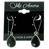 Mi Amore Dangle-Earrings Silver-Tone/Black