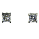 Mi Amore Stud-Earrings Silver-Tone/Clear