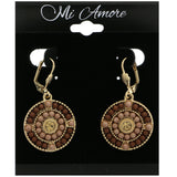 Mi Amore Dangle-Earrings Gold-Tone/Pink