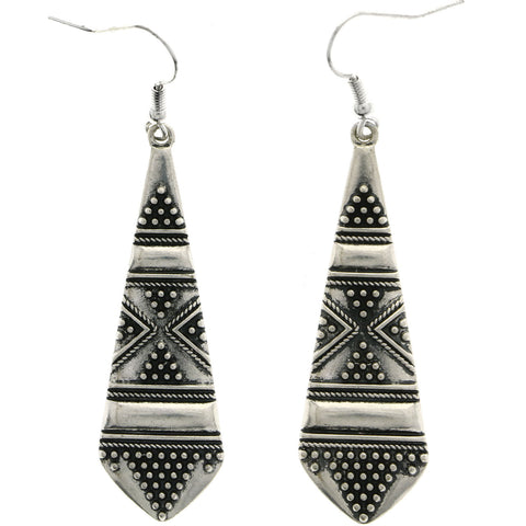 Mi Amore Dangle-Earrings Silver-Tone
