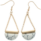 Mi Amore Dangle-Earrings Rose-Gold-Tone/White