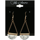 Mi Amore Dangle-Earrings Rose-Gold-Tone/White
