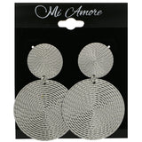 Mi Amore Dangle-Earrings Silver-Tone