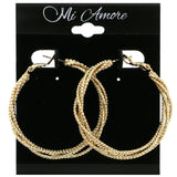 Mi Amore Hoop-Earrings Gold-Tone