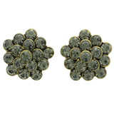 Mi Amore Post-Earrings Bronze-Tone/Gray