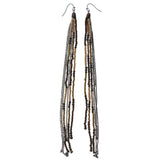 Mi Amore Dangle-Earrings Brown/Gold-Tone
