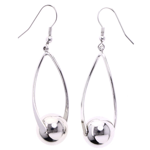 Mi Amore Dangle-Earrings Silver-Tone