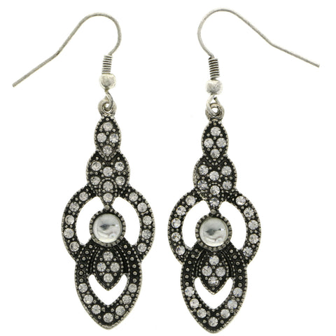 Mi Amore Dangle-Earrings Silver-Tone