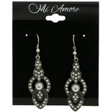 Mi Amore Dangle-Earrings Silver-Tone