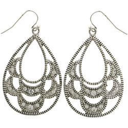 Mi Amore Dangle-Earrings Silver-Tone