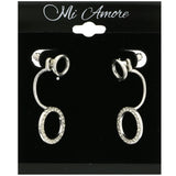 Mi Amore Dangle-Earrings Silver-Tone