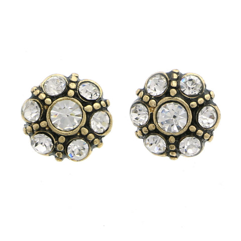 Mi Amore Stud-Earrings Gold-Tone