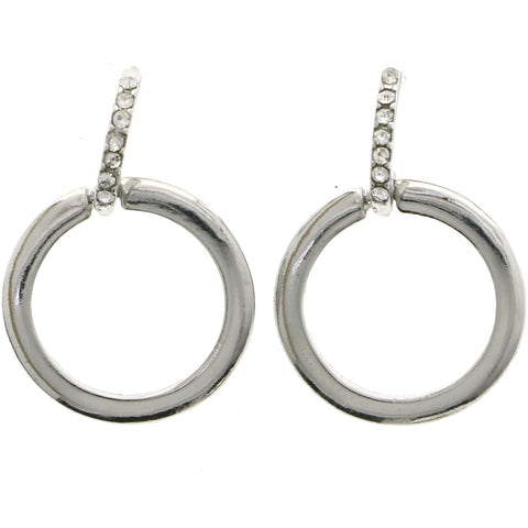 Mi Amore Dangle-Earrings Silver-Tone
