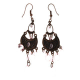 Mi Amore Faceted Dangle-Earrings Bronze-Tone