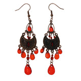 Mi Amore Faceted Dangle-Earrings Bronze-Tone