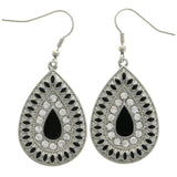 Mi Amore Dangle-Earrings Silver-Tone/Black