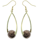 Mi Amore Dangle-Earrings Gold-Tone/Brown