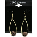 Mi Amore Dangle-Earrings Gold-Tone/Brown