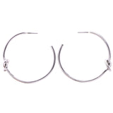Mi Amore Knot Dangle-Earrings Silver-Tone
