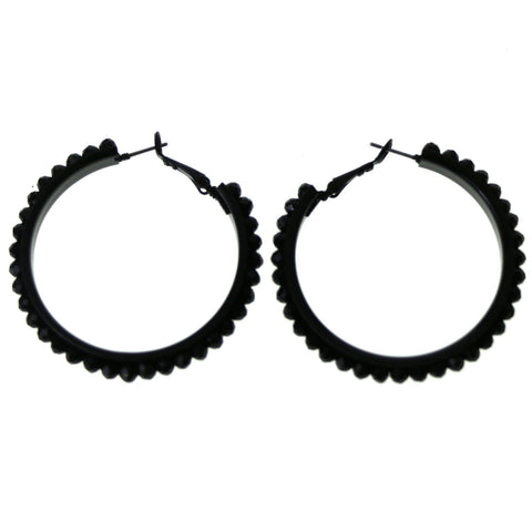 Mi Amore Hoop-Earrings Black