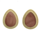 Mi Amore Stud-Earrings Gold-Tone/Pink