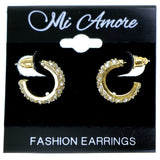 Mi Amore Dangle-Earrings Gold-Tone/Clear