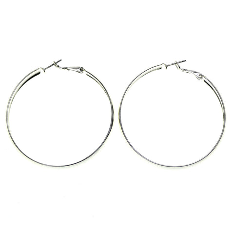 Mi Amore Hoop-Earrings Silver-Tone