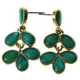 Mi Amore Dangle-Earrings Gold-Tone/Green