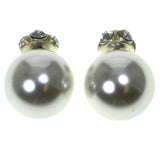 Mi Amore Reversible ball back Stud-Earrings Silver-Tone/Clear