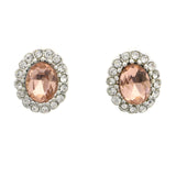 Mi Amore Stud-Earrings Silver-Tone/Pink
