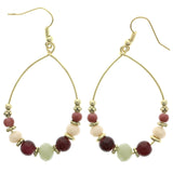 Mi Amore Dangle-Earrings Gold-Tone/Pink