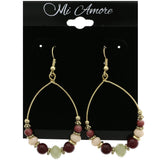 Mi Amore Dangle-Earrings Gold-Tone/Pink