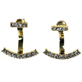 Mi Amore Dangle-Earrings Gold-Tone/Clear