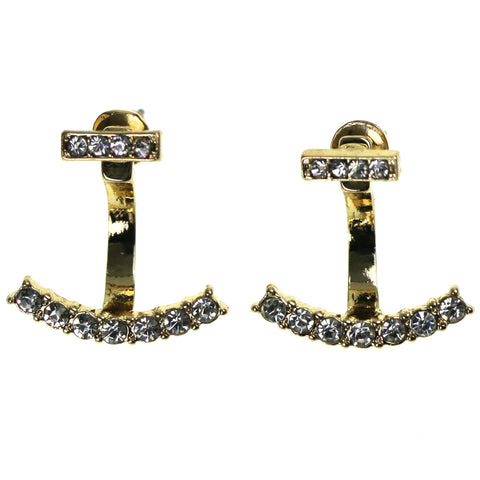 Mi Amore Dangle-Earrings Gold-Tone/Clear