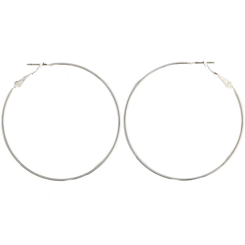Mi Amore Hoop-Earrings Silver-Tone