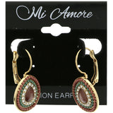 Mi Amore Dangle-Earrings Gold-Tone/Pink