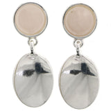 Mi Amore Dangle-Earrings Silver-Tone/Pink