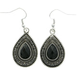 Mi Amore Dangle-Earrings Silver-Tone/Black