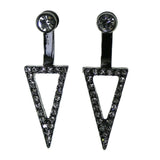 Mi Amore Dangle-Earrings Black/Clear