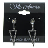 Mi Amore Dangle-Earrings Black/Clear