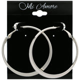 Mi Amore Hoop-Earrings Silver-Tone