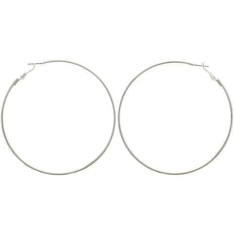 Mi Amore Hoop-Earrings Silver-Tone