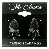 Mi Amore Dangle-Earrings Silver-Tone/Black
