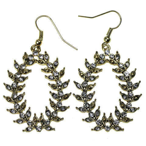 Mi Amore Dangle-Earrings Gold-Tone/Clear