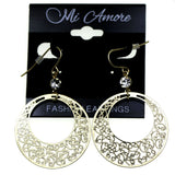 Mi Amore Dangle-Earrings Gold-Tone/Clear