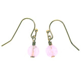 Mi Amore Dangle-Earrings Gold-Tone/Pink